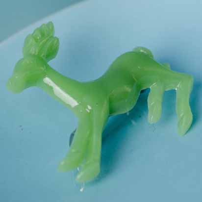 Reg junior deer brooch - jade