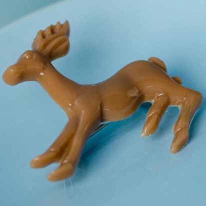 Reg junior deer brooch - fawn