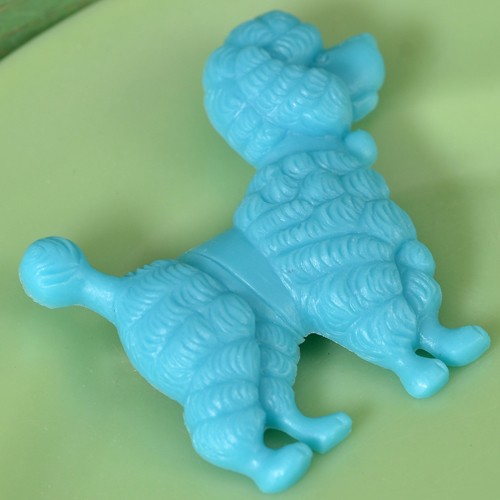 harald poodle brooch- aqua