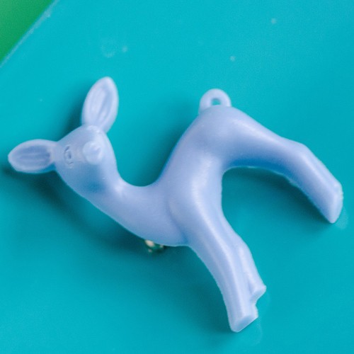 reggie deer brooch - blue