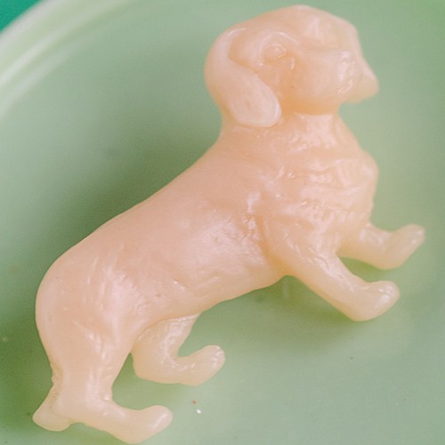 ron dachshund brooch - creamy vanilla