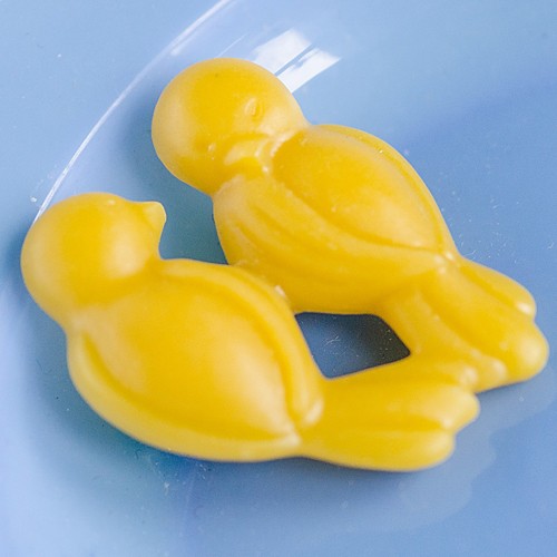 sid & betty bird brooch- yellow
