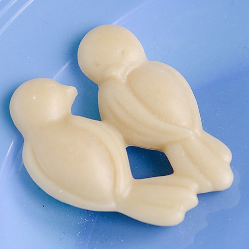 sid & betty bird brooch- cream