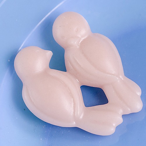 sid & betty bird brooch- nude
