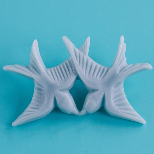 twiggy bird brooch - blue