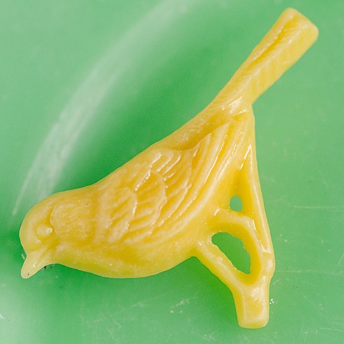 louis bird brooch - yellow