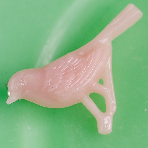 louis bird brooch - nude