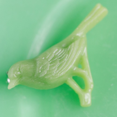 Louis bird brooch - jade