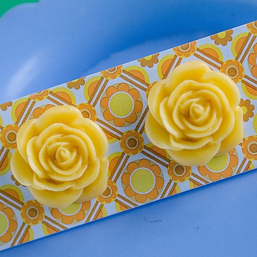 esme earrings large - yellow