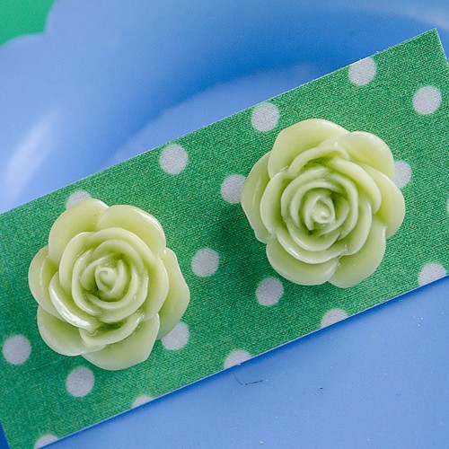 Esme earrings large - jade