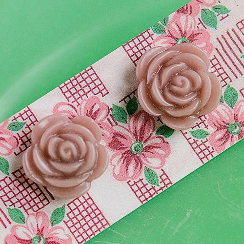 Esme earrings small - woodrose