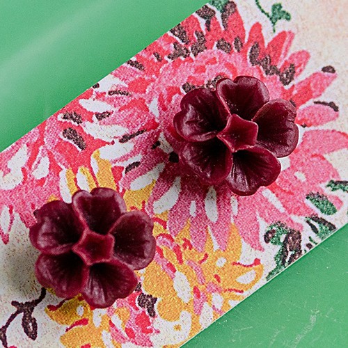 Grace earrings- claret