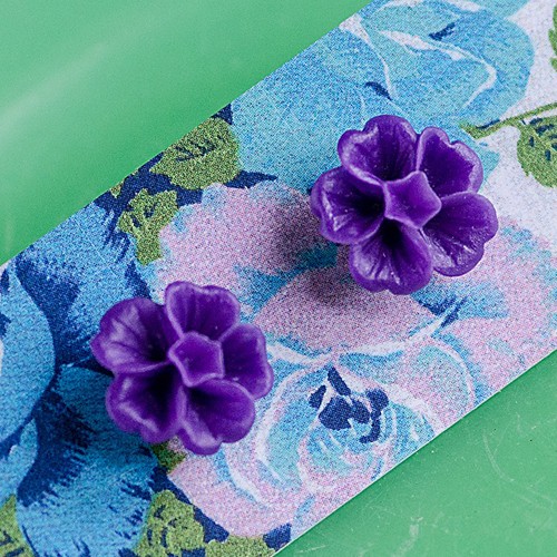 grace earrings- purple