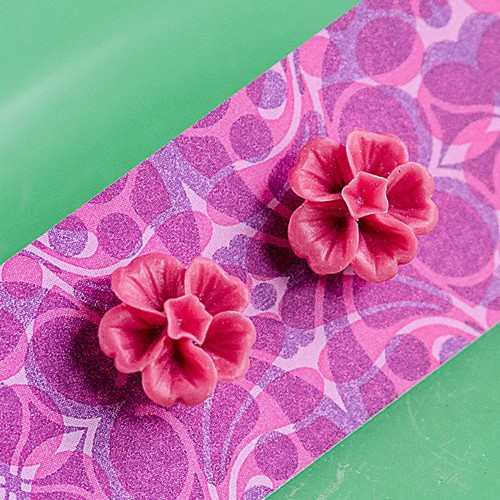 grace earrings- indian red