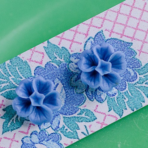 grace earrings- powder blue