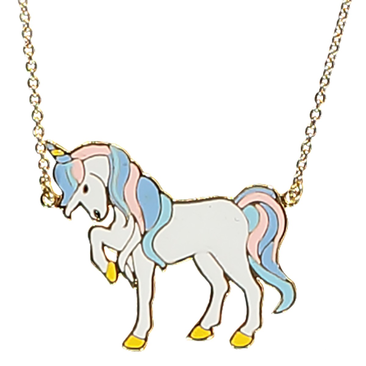 Nicola unicorn necklace - pastel