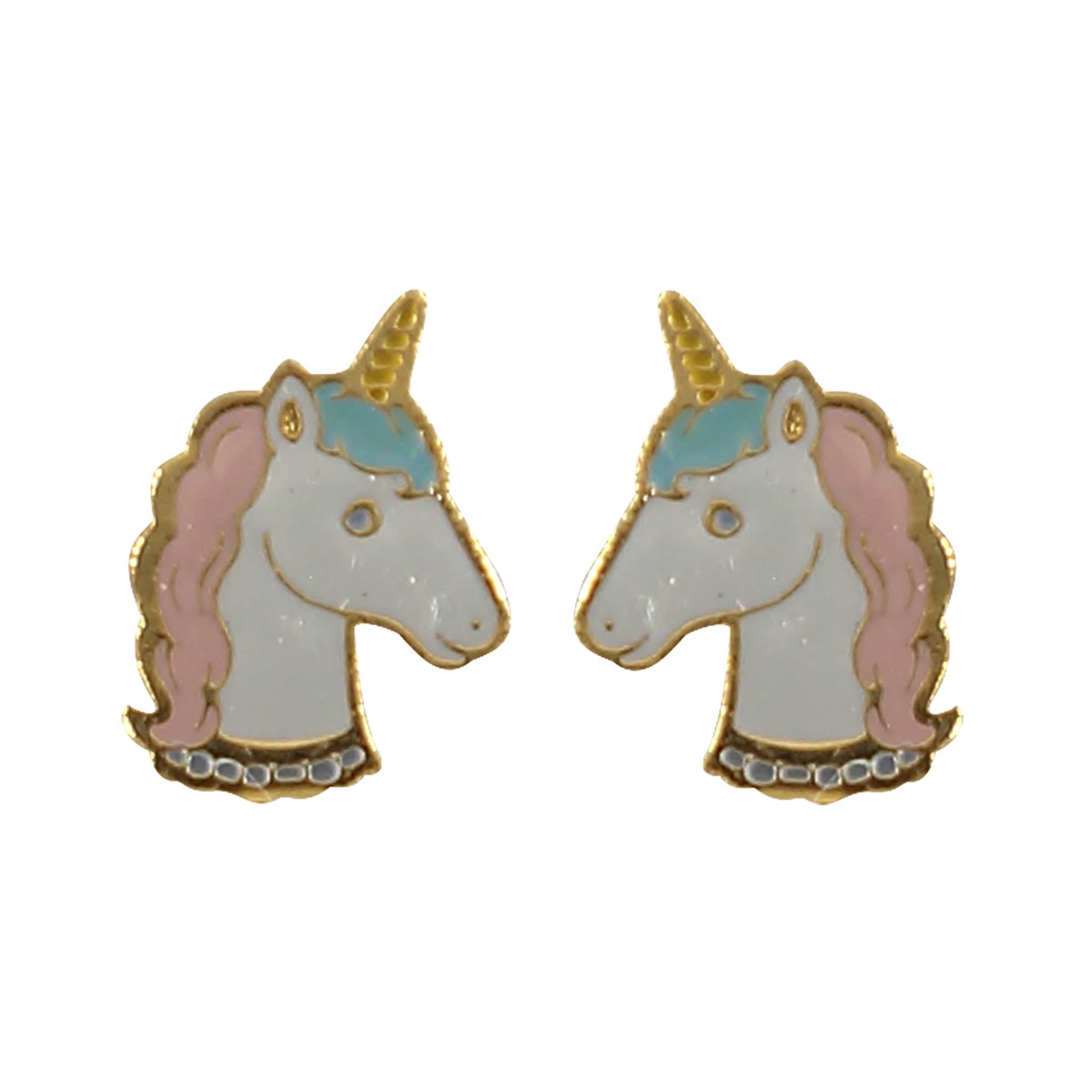 nicola unicorn earrings - pastel