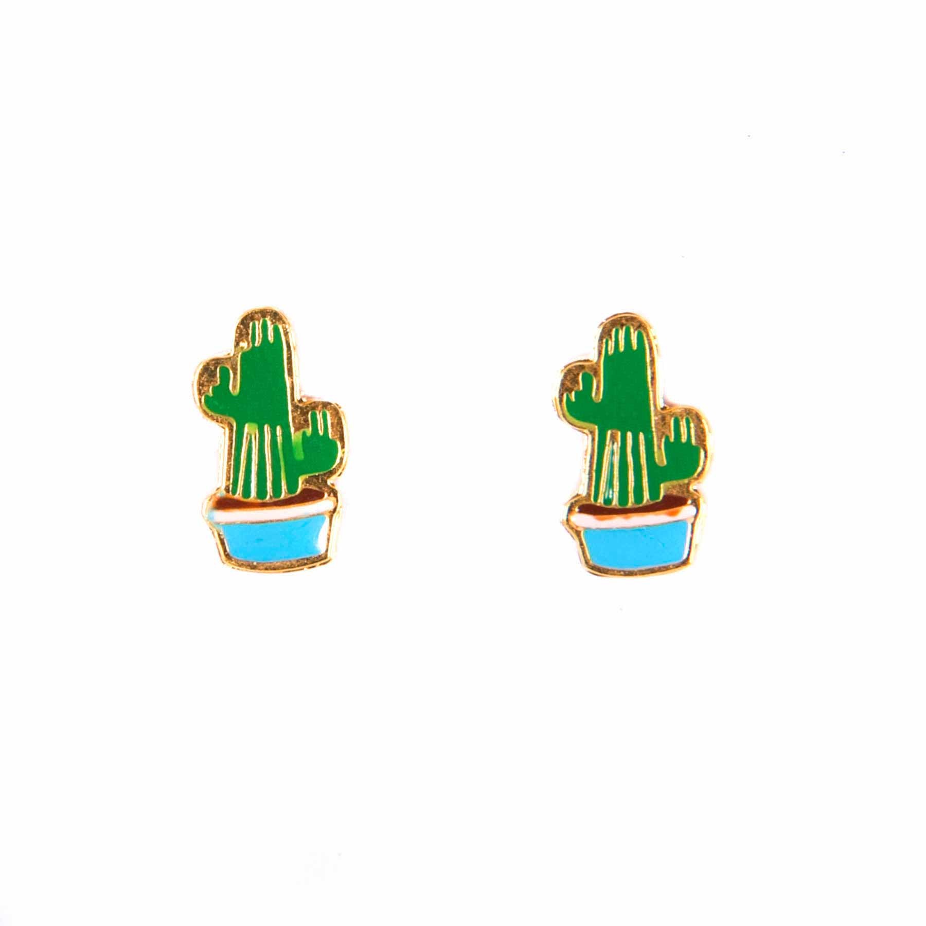 Pauline cactus earrings