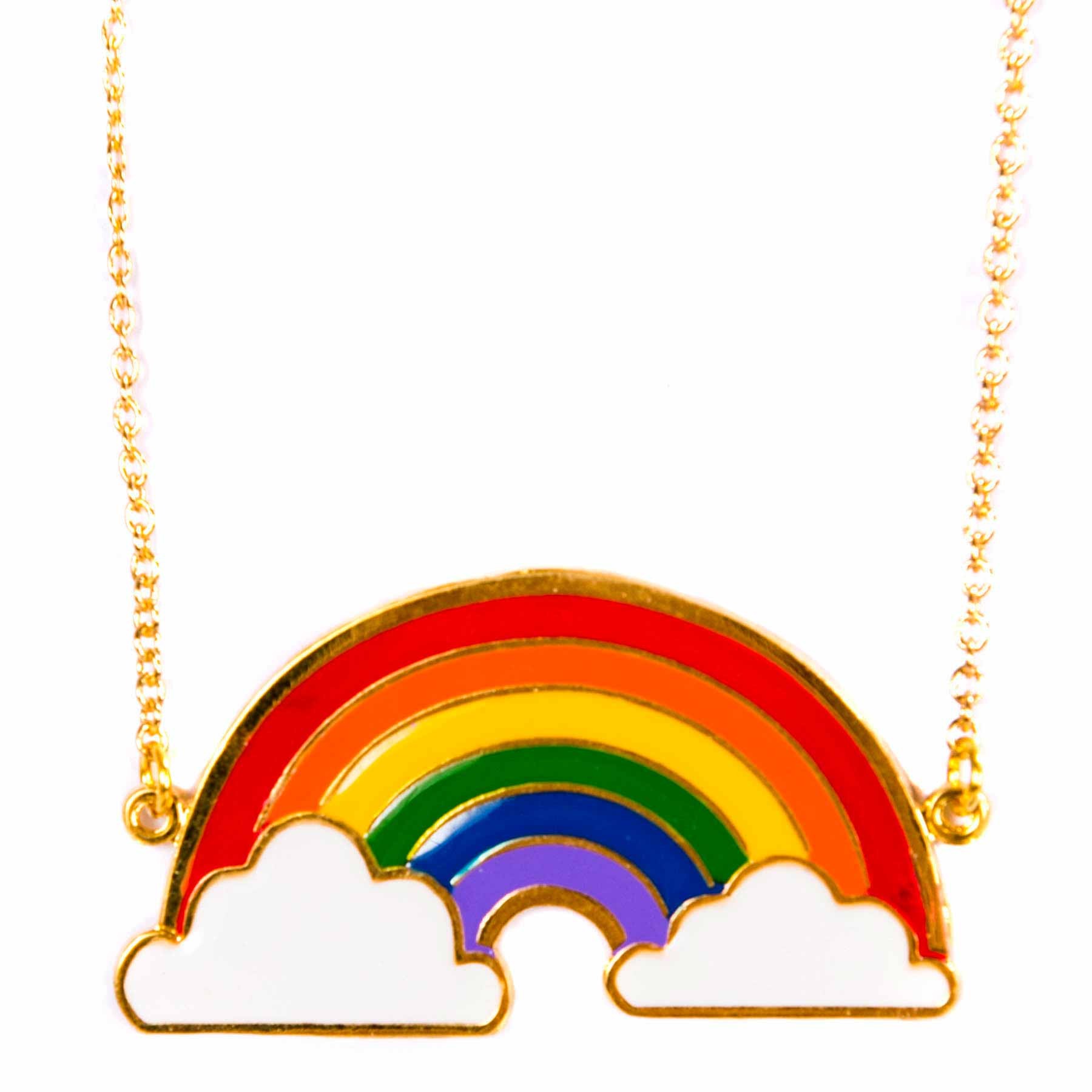 Anna rainbow necklace - bright