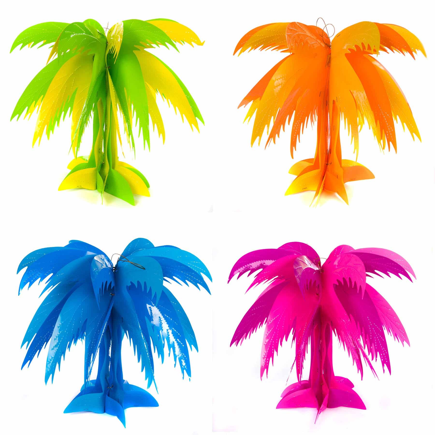 Palm tree decoration - pack of 4