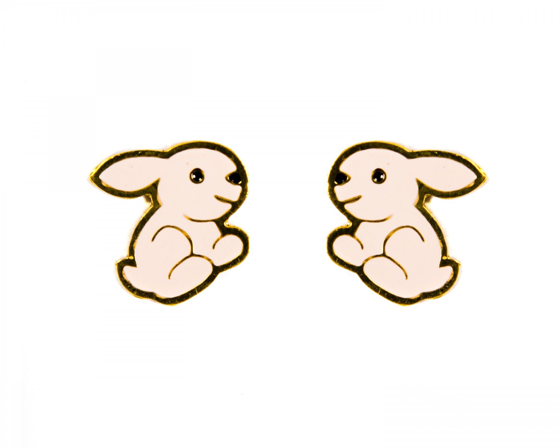 Bob bunny earrings - pink