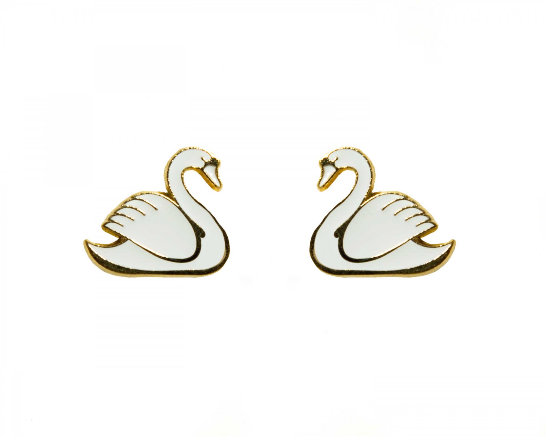 Swan earrings