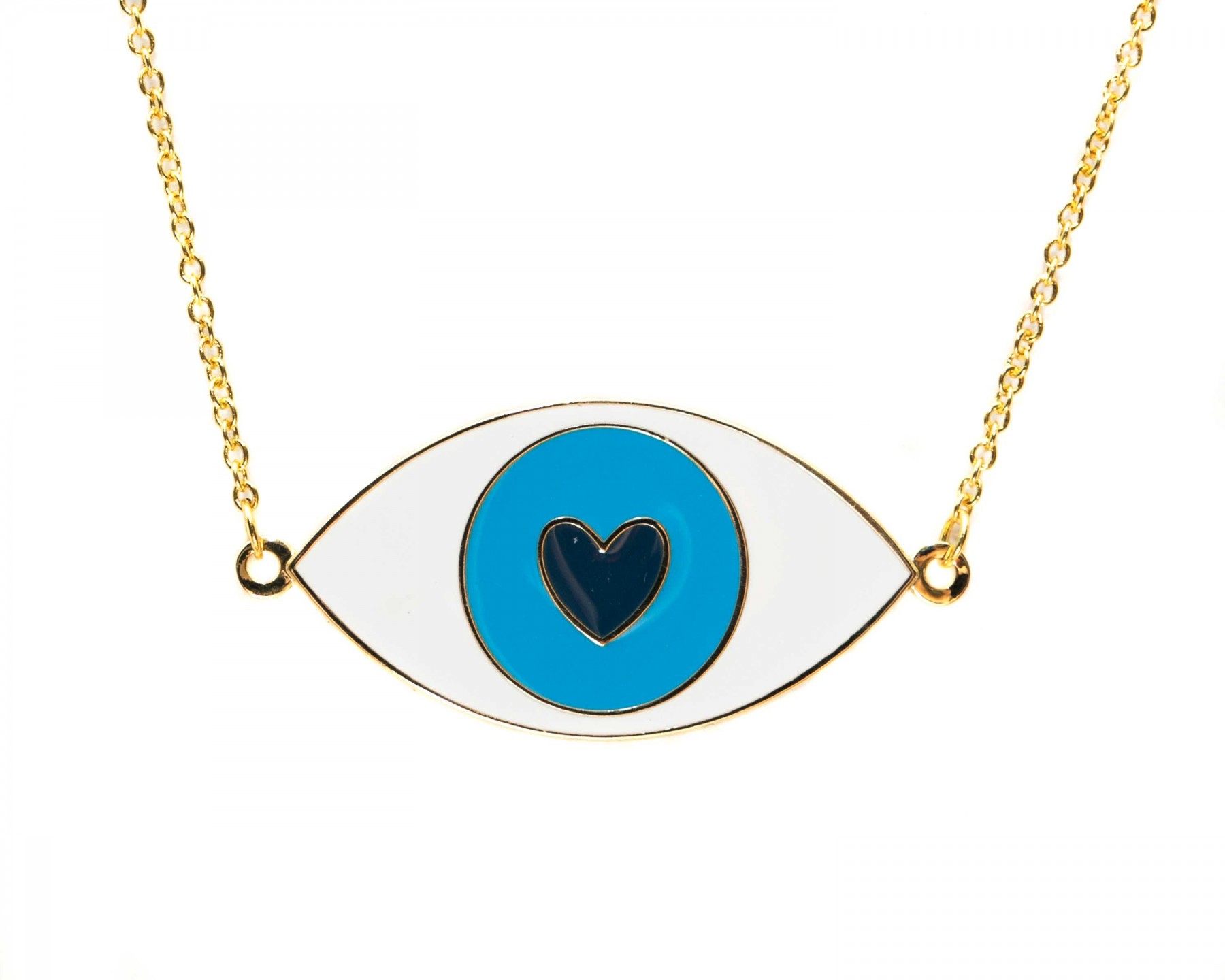 Eye love you necklace - blue