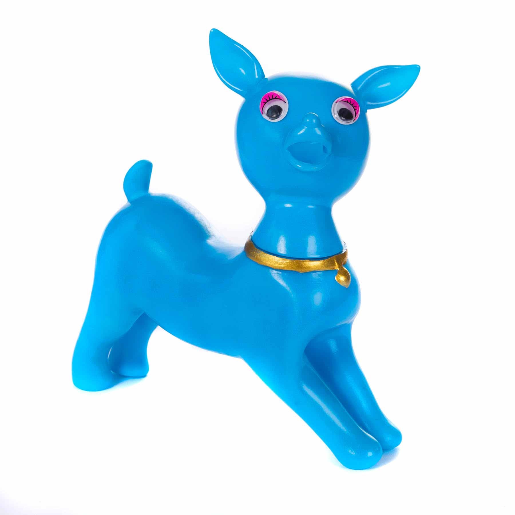 reg standing deer - blue