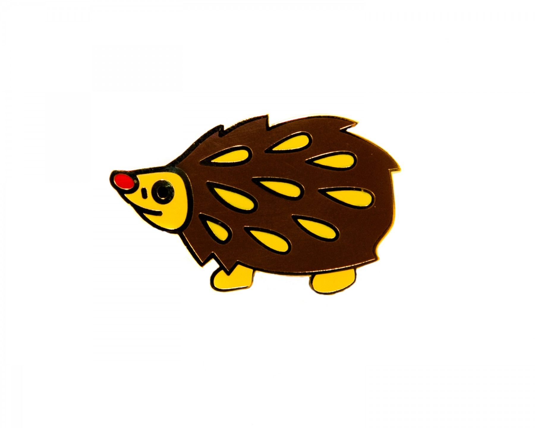 Hedgehog enamel pin