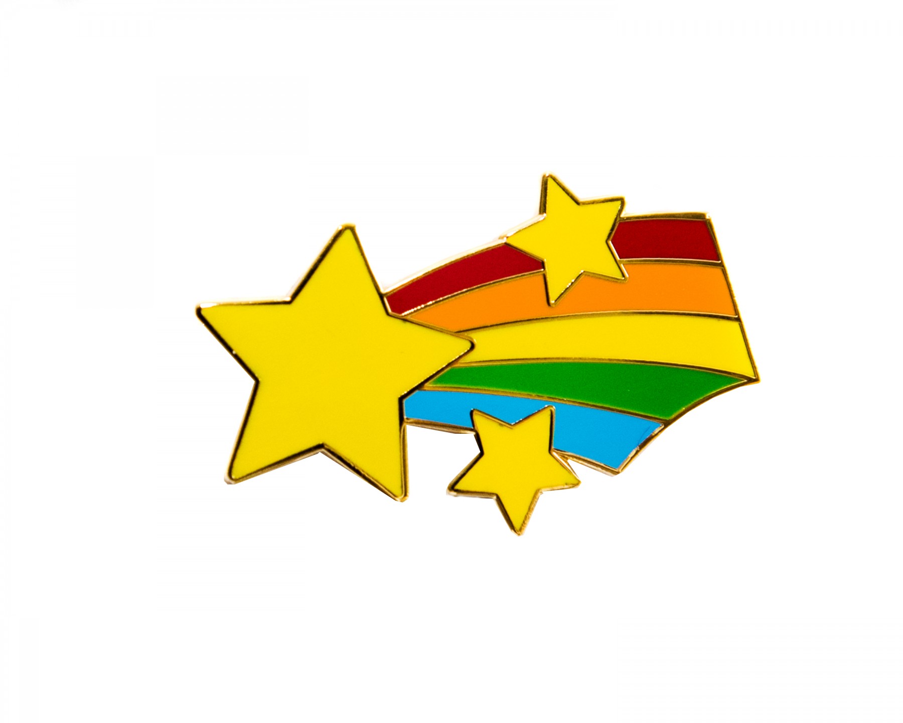 Shooting star enamel pin