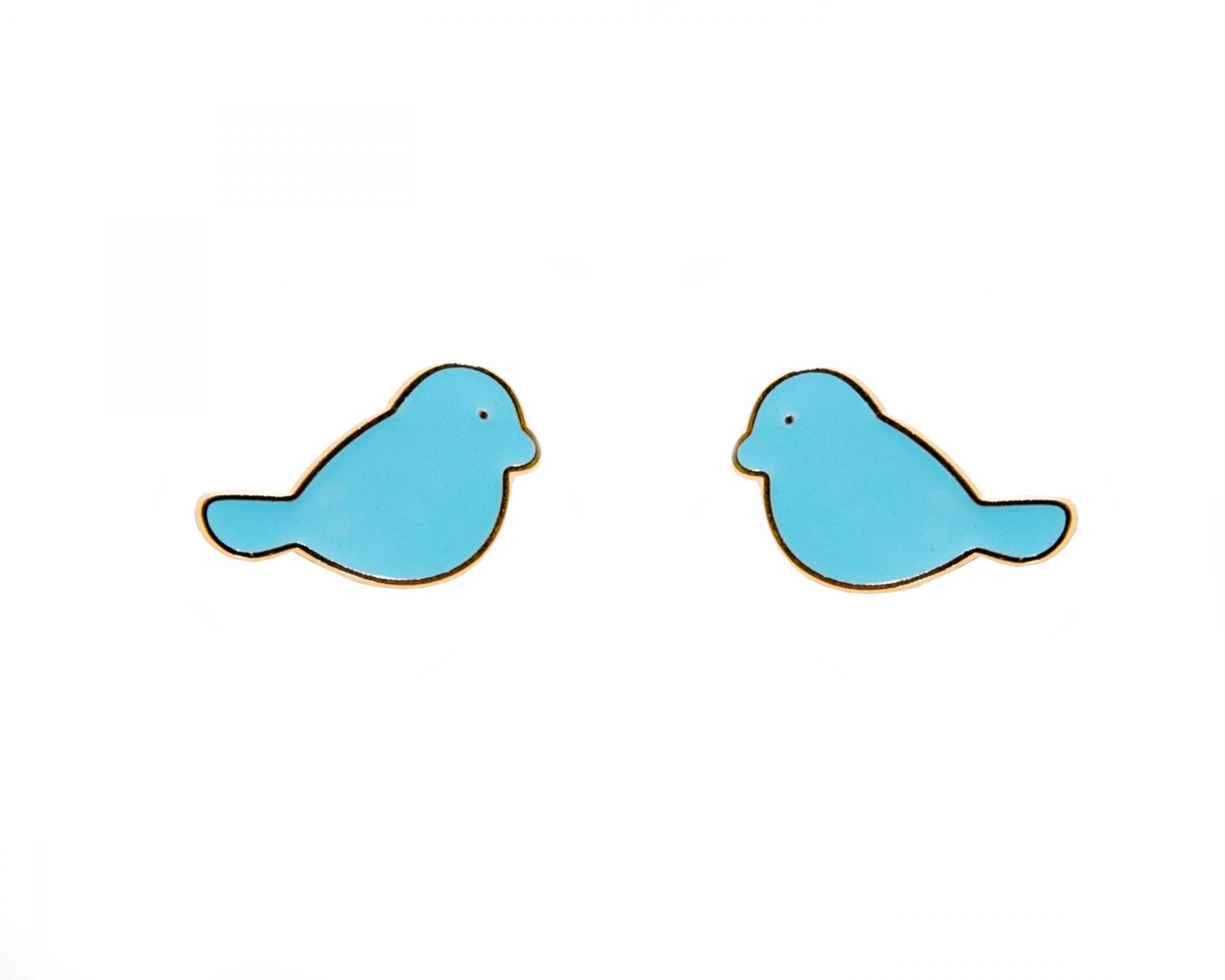 Kerry bird earrings - blue
