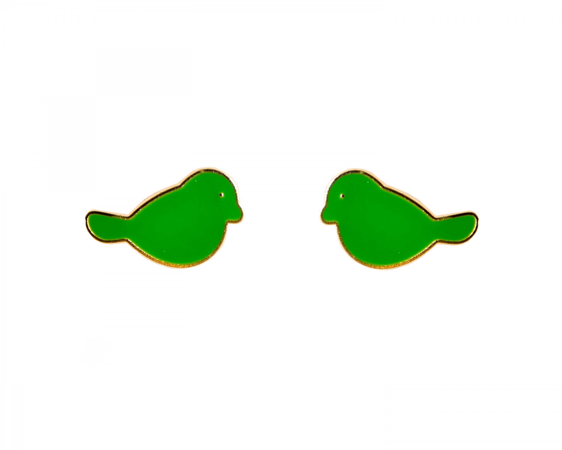 Kerry bird earrings - green
