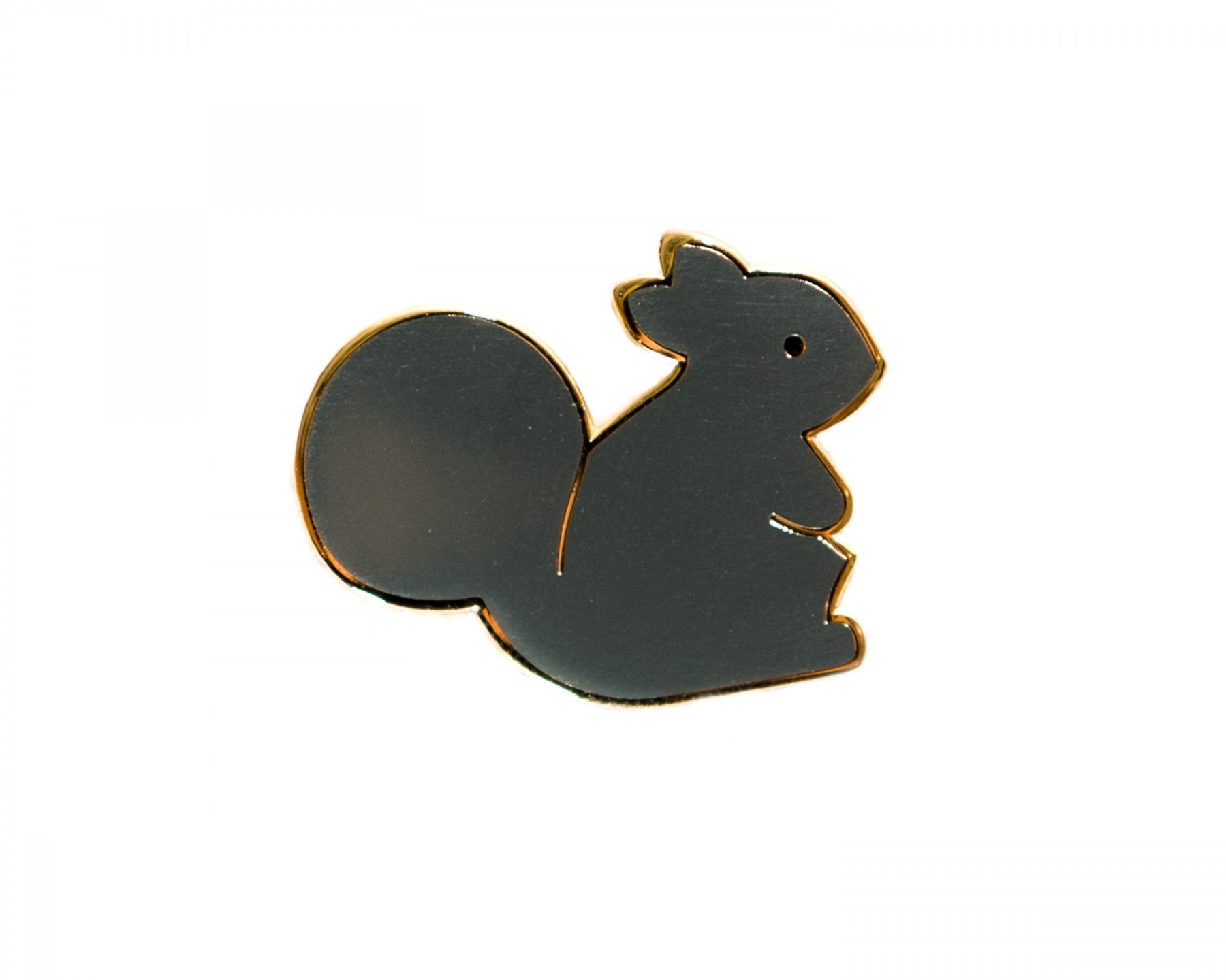 squirrel enamel pin