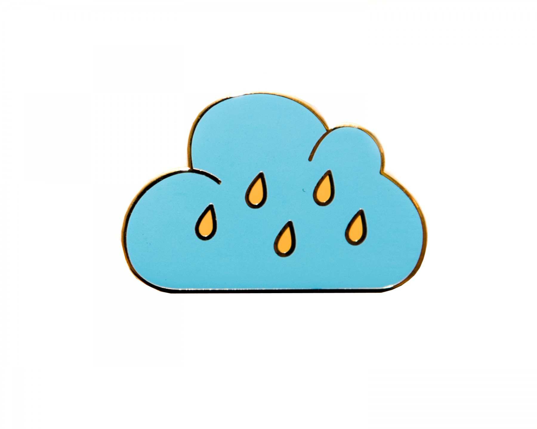 Rainy day cloud pin