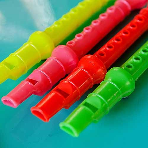 retro plastic whistle