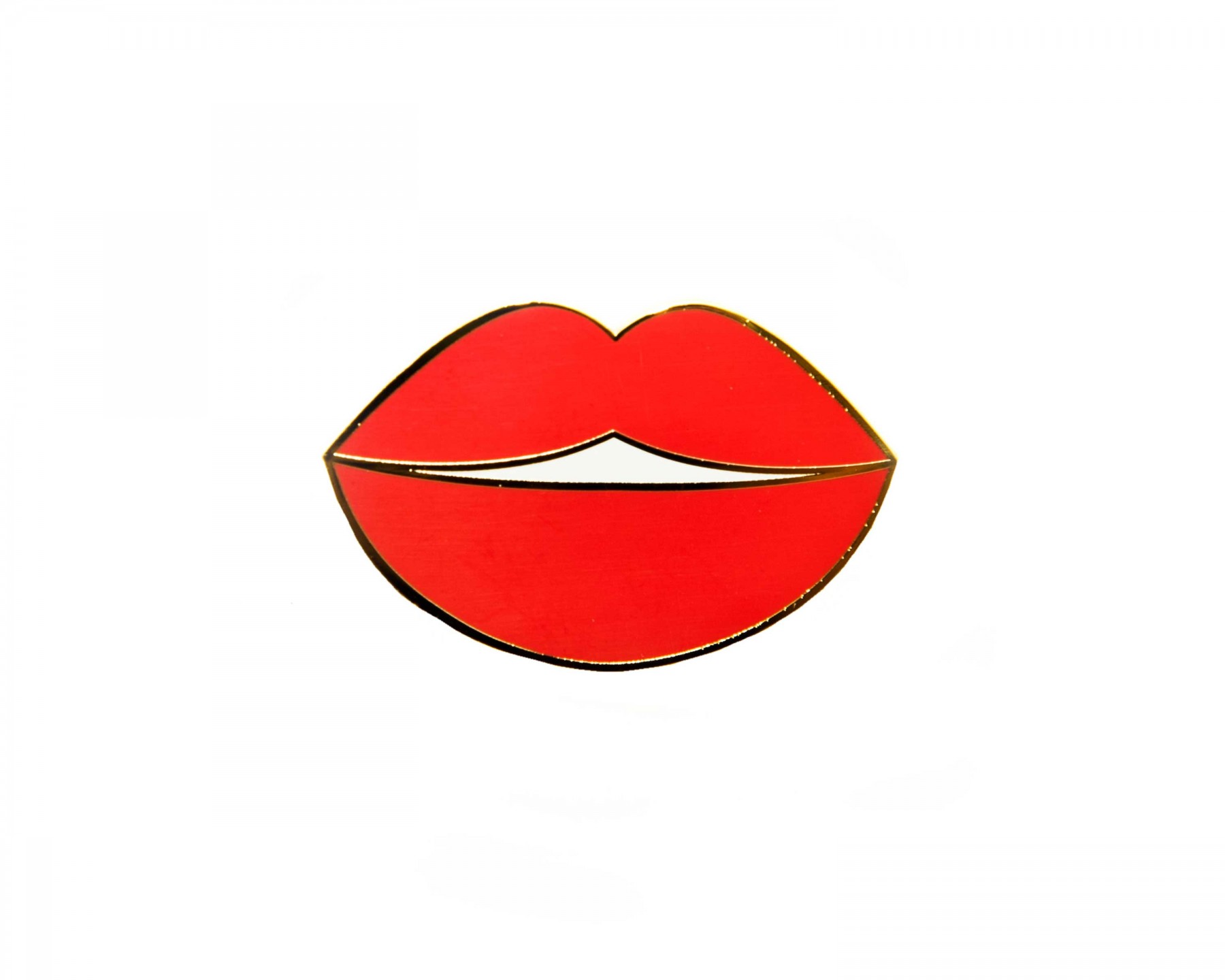 Lips enamel pin