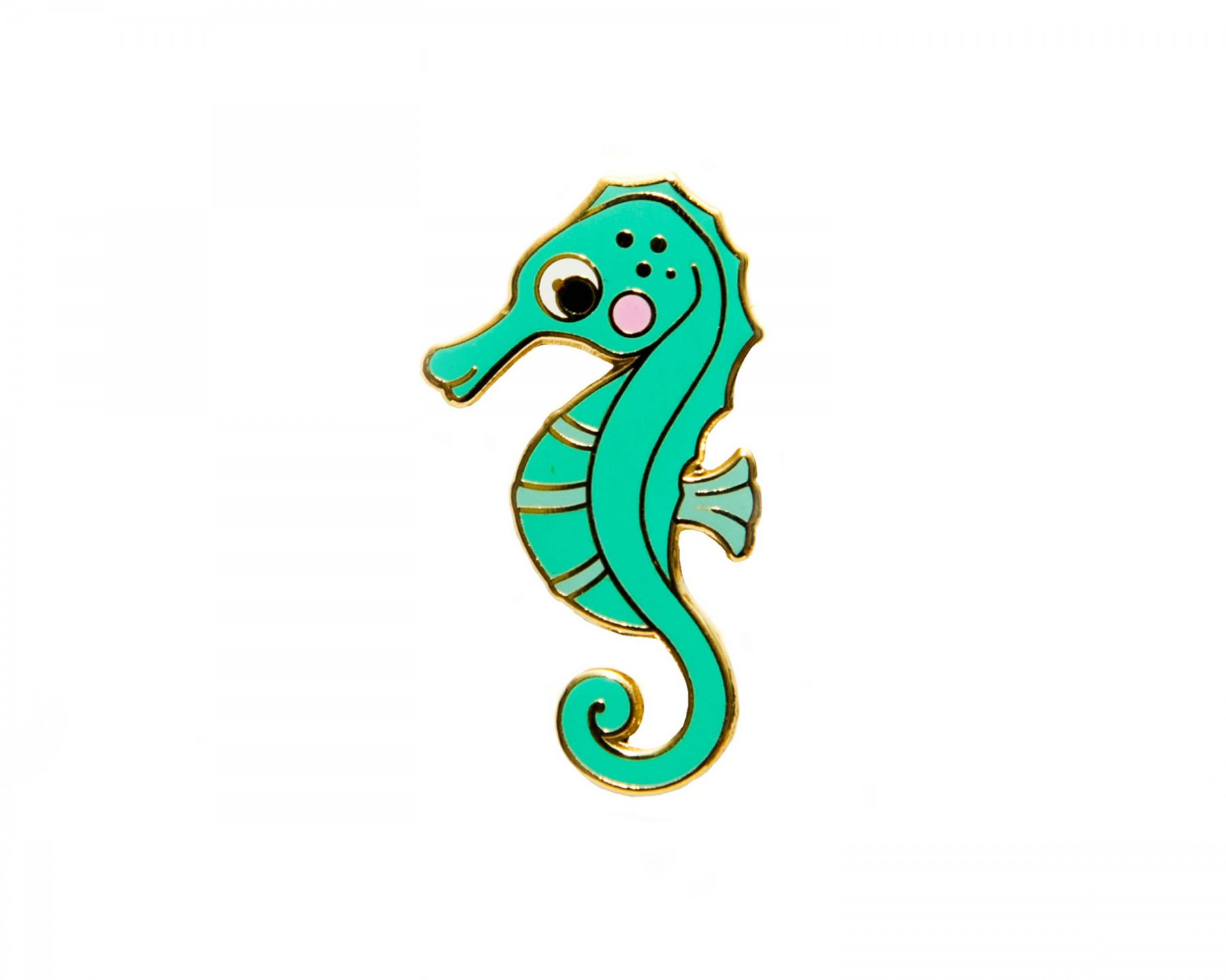 Seahorse enamel pin