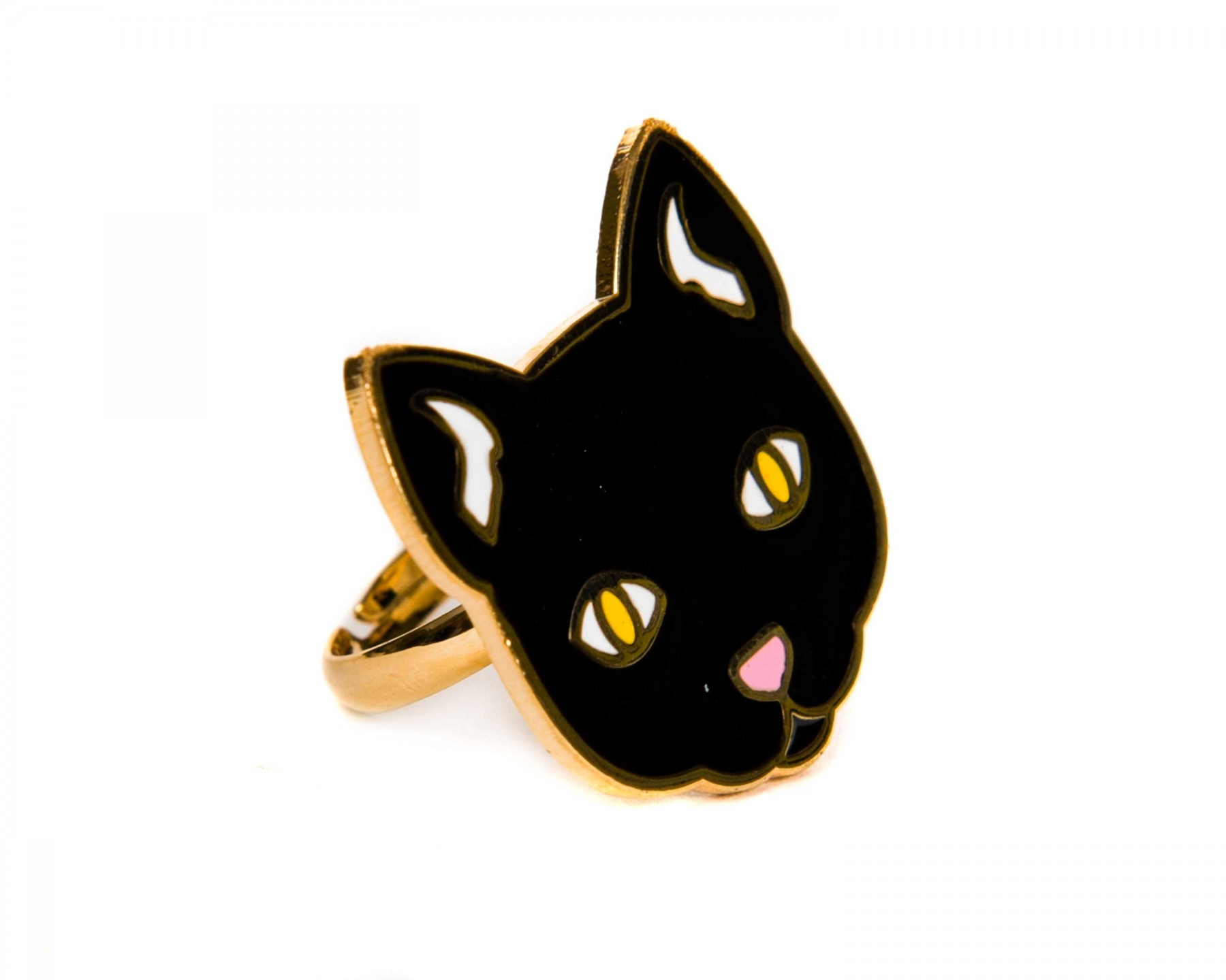 Pepper cat ring - black