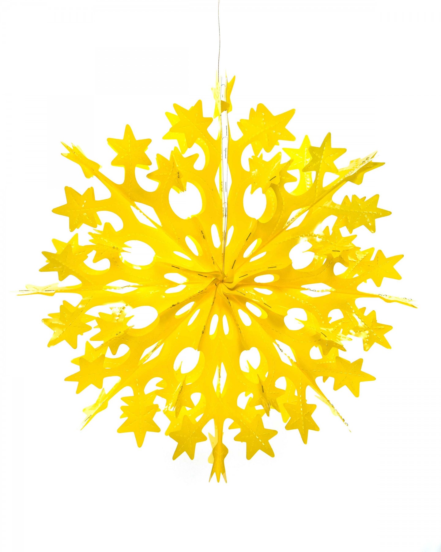 Starry snowflake decoration - yellow | DECORATIONS | starry snowflake ...