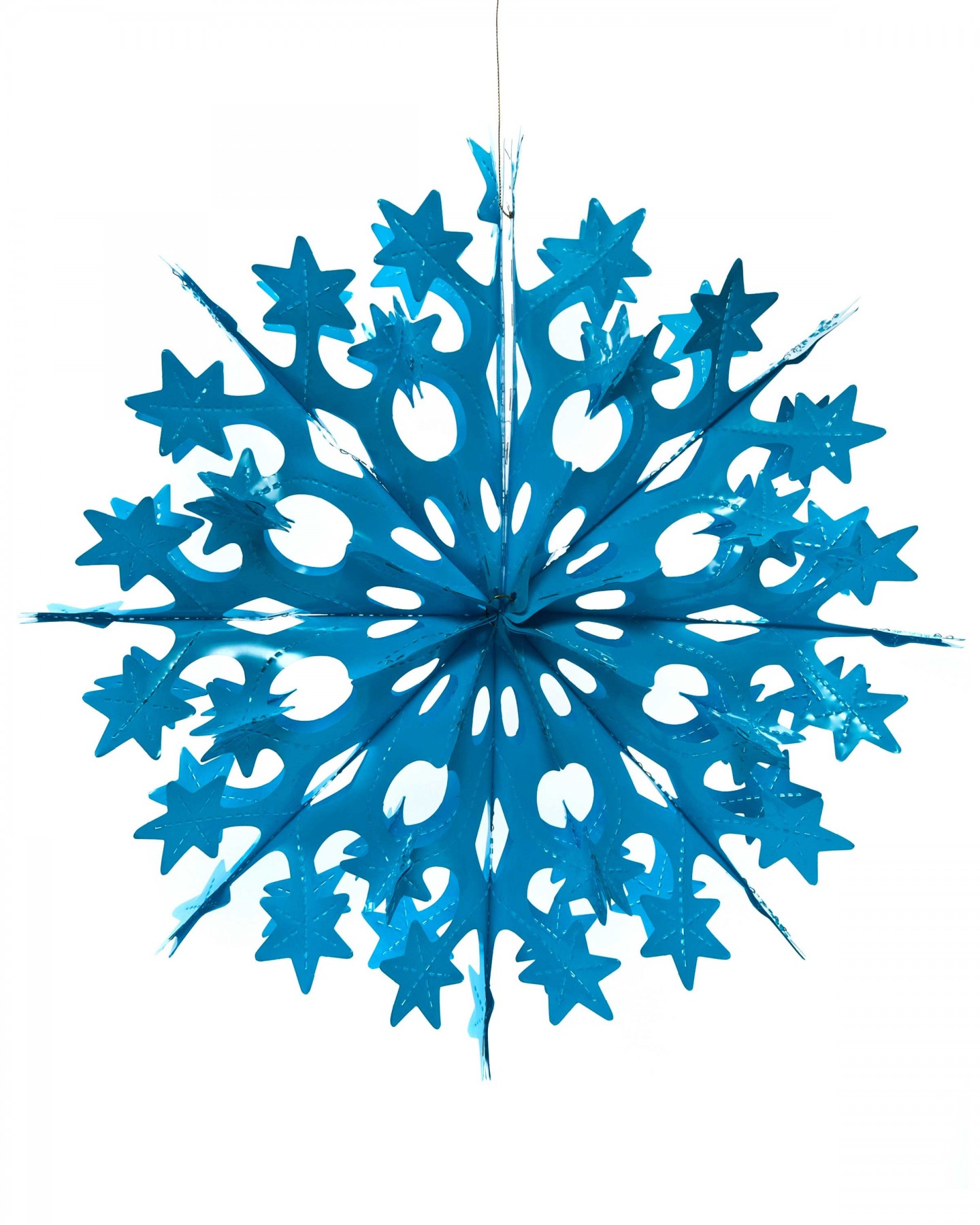 Starry snowflake decoration - blue