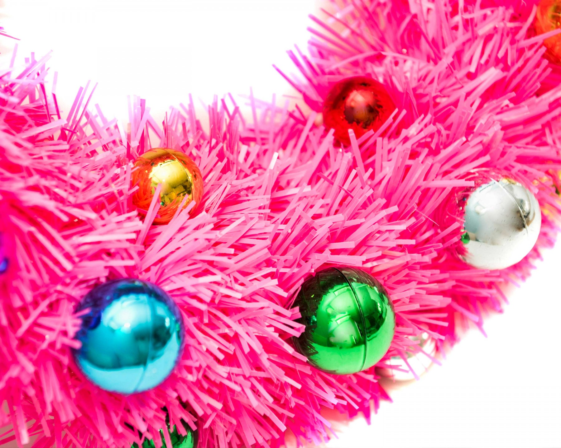 Christmas wreath - pink