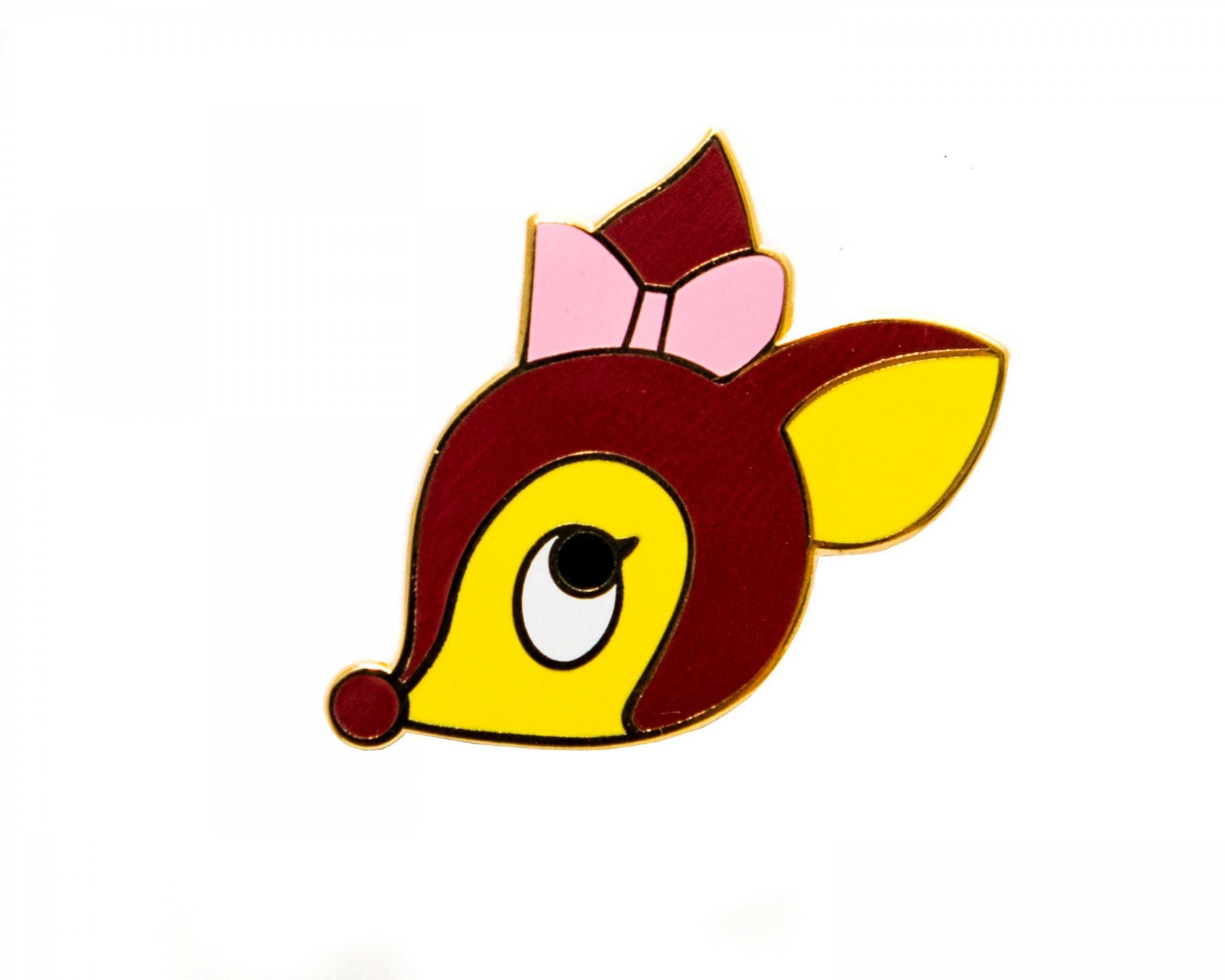 Deer head enamel pin