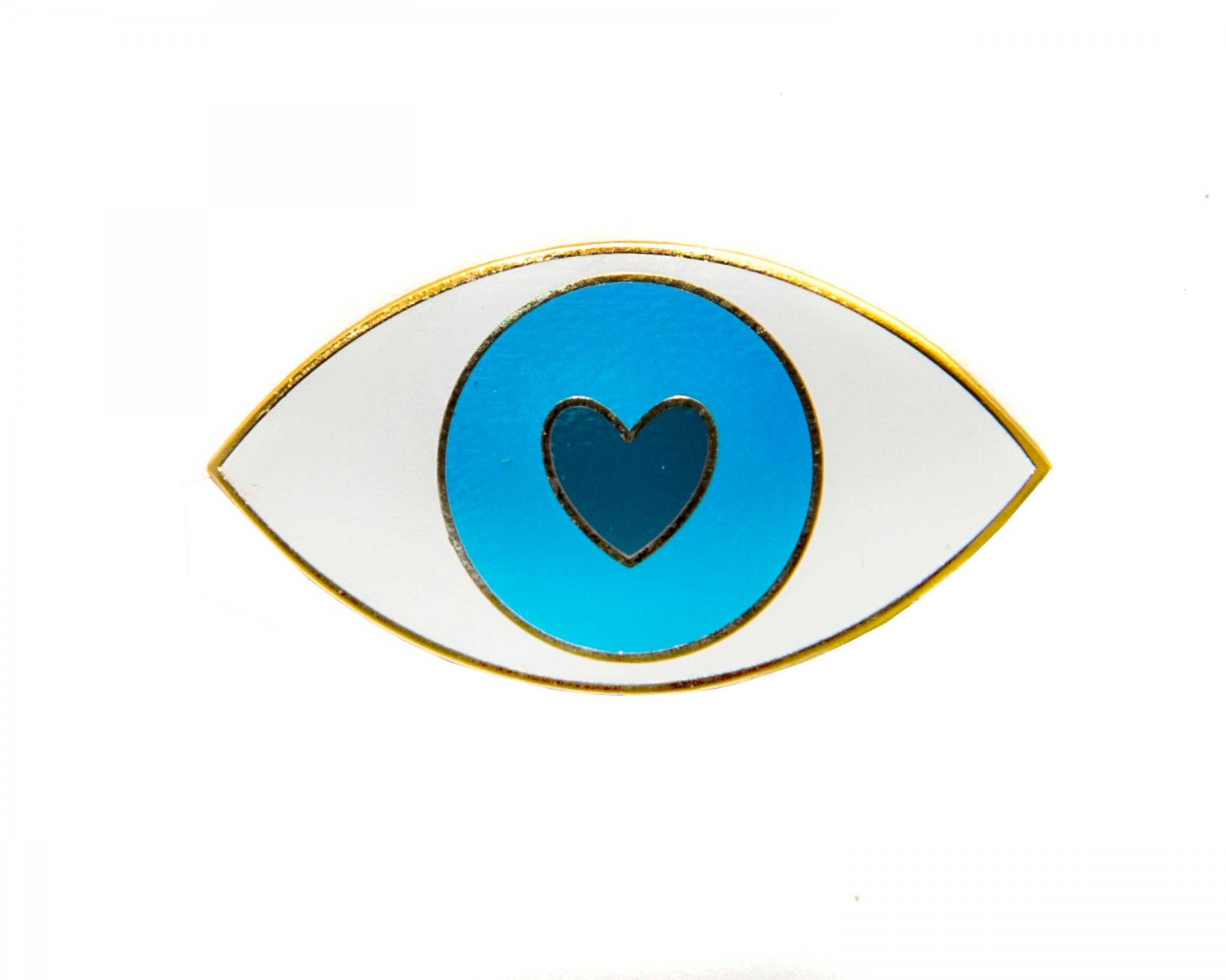 Eye love you enamel pin