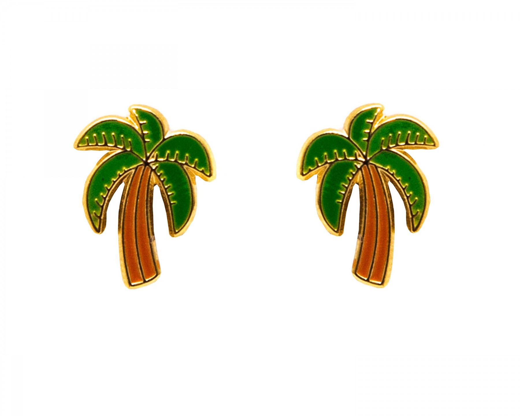 Palm tree earrings