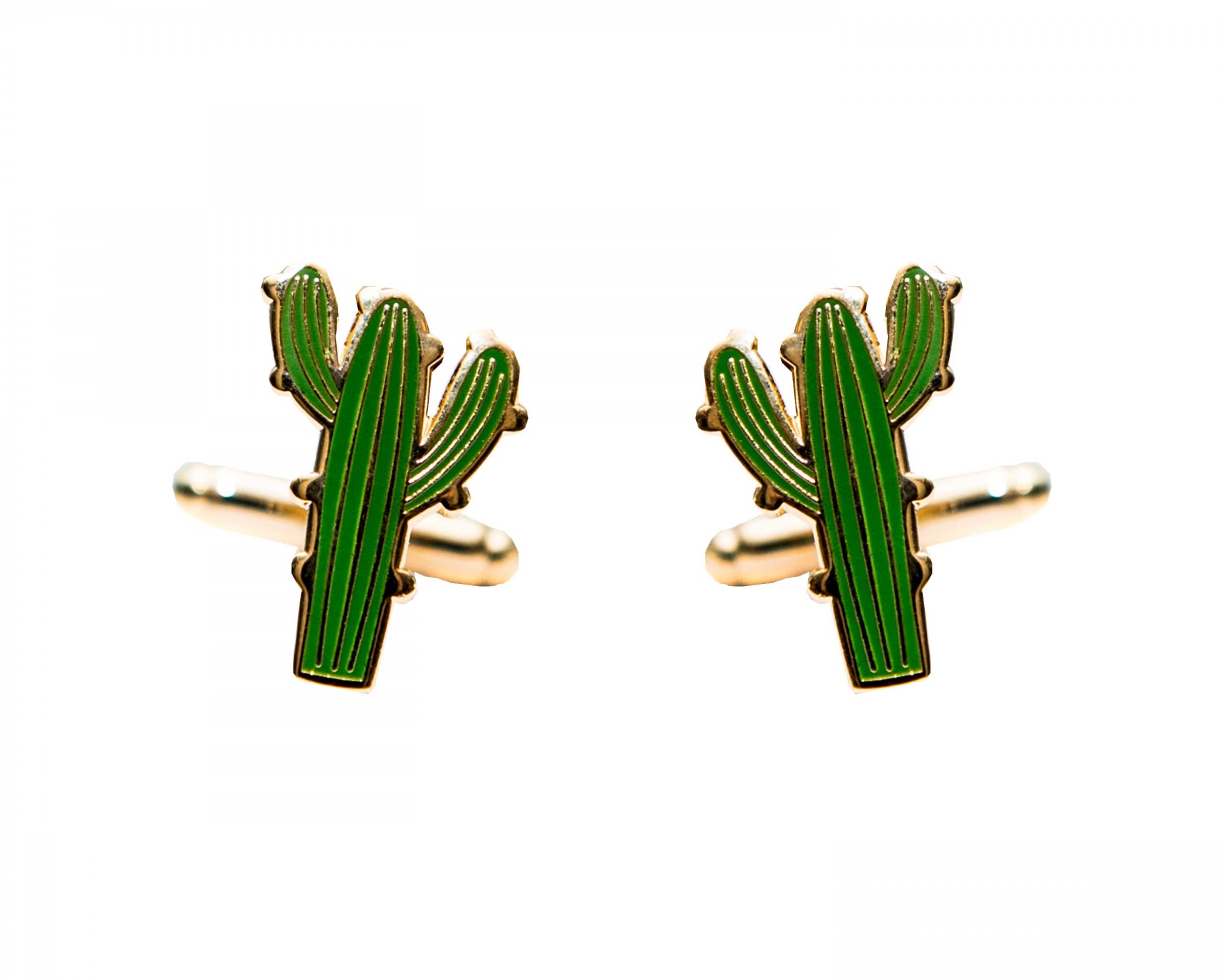 Cactus cufflinks