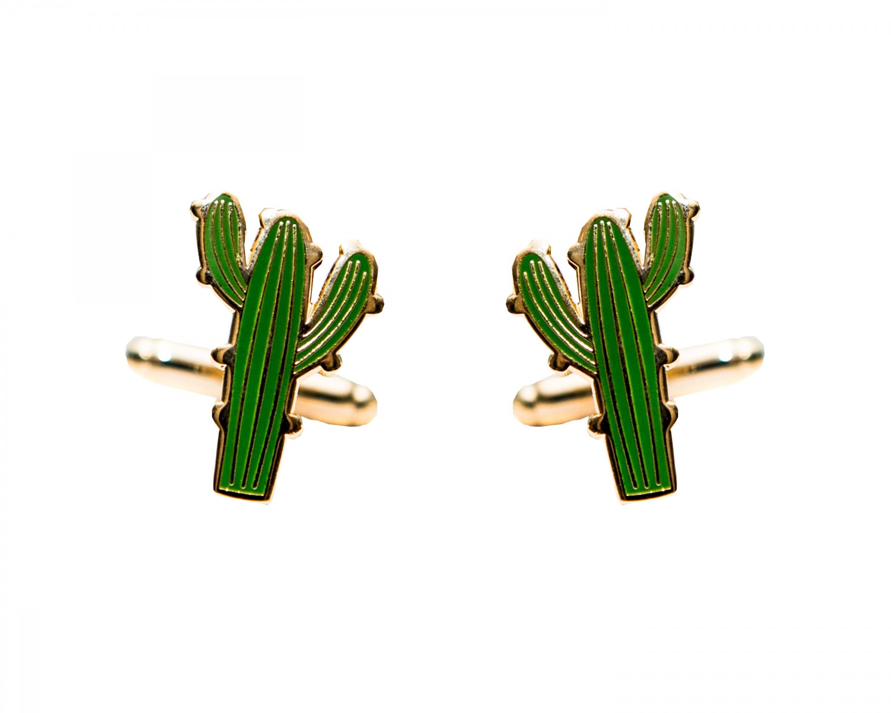 Cactus cufflinks