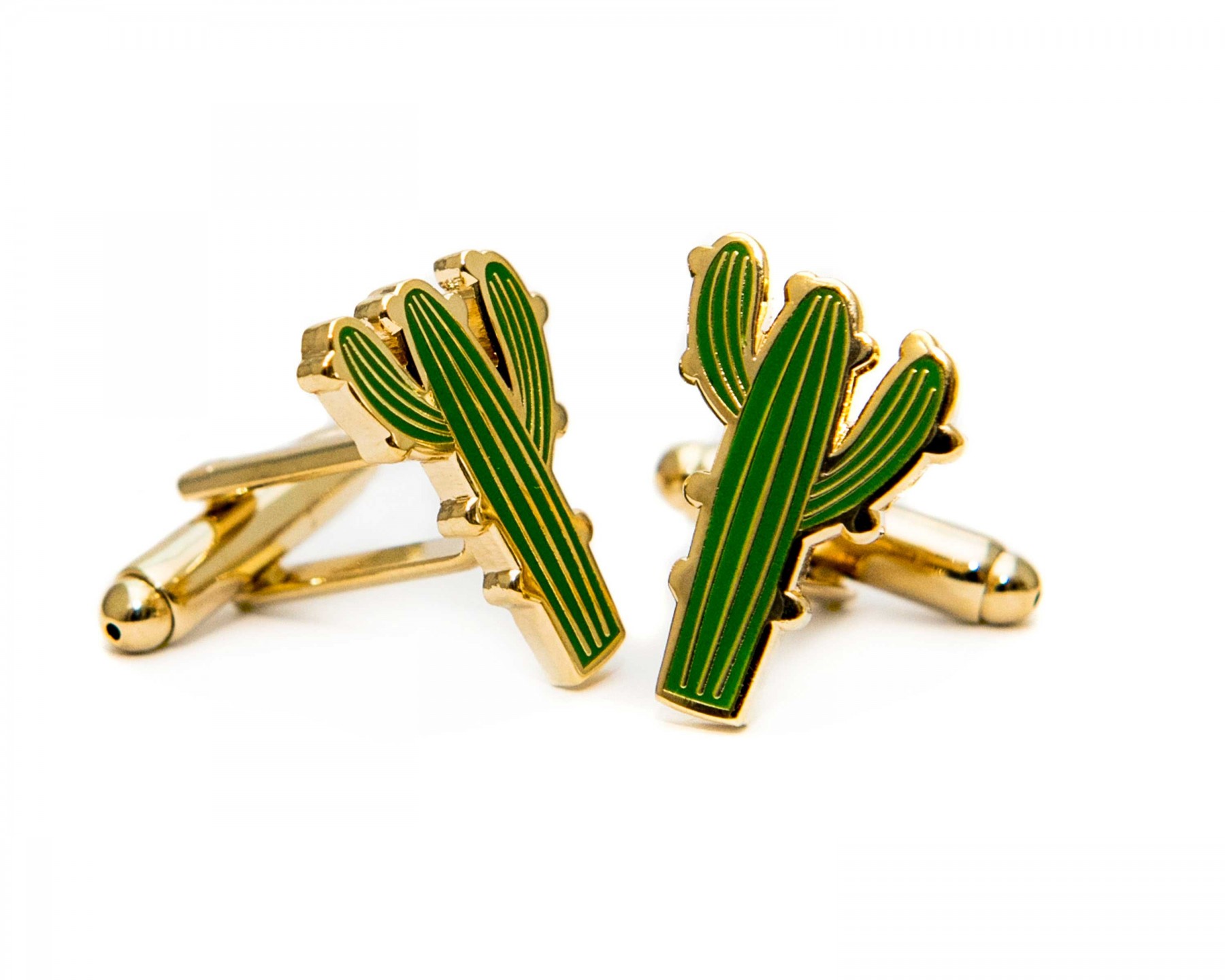 Cactus cufflinks