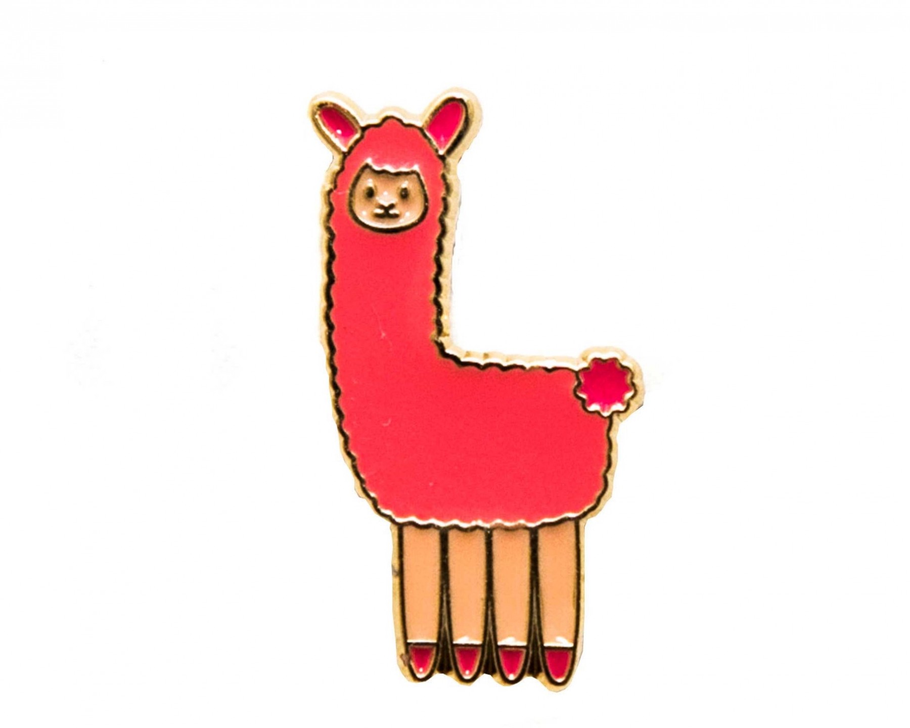 Llama enamel pin