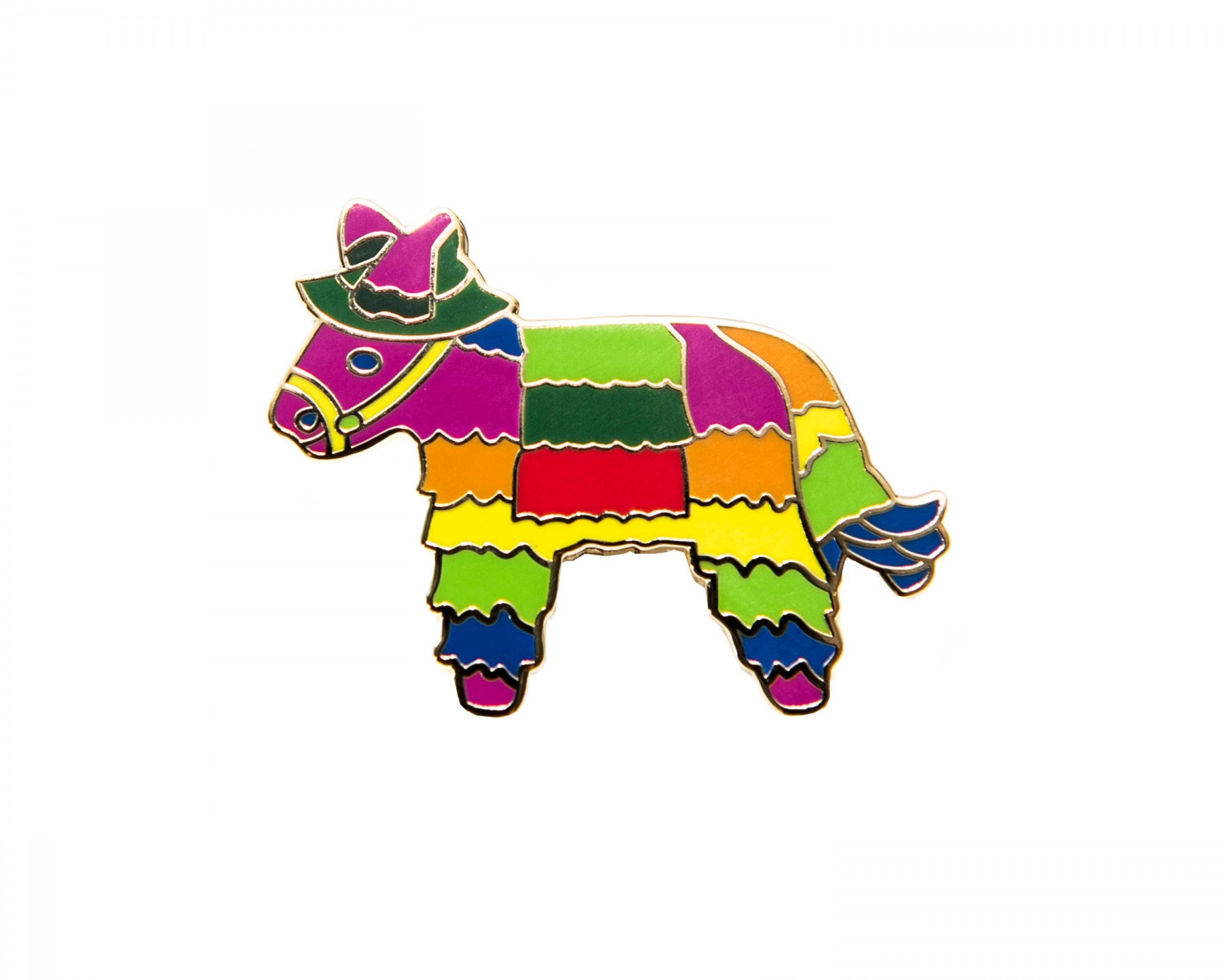 donkey pinata enamel pin