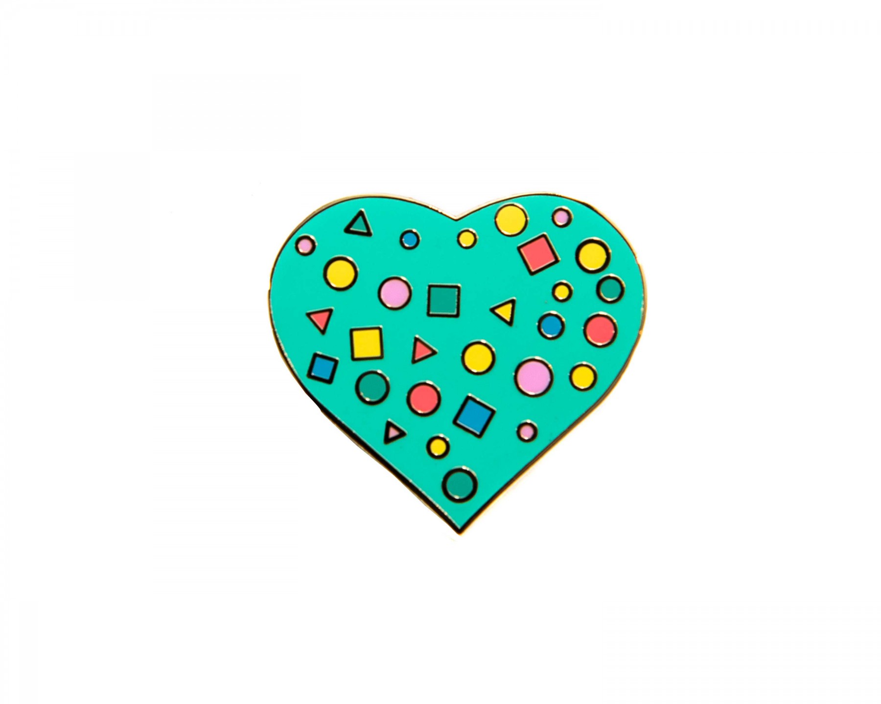 Heart enamel pin